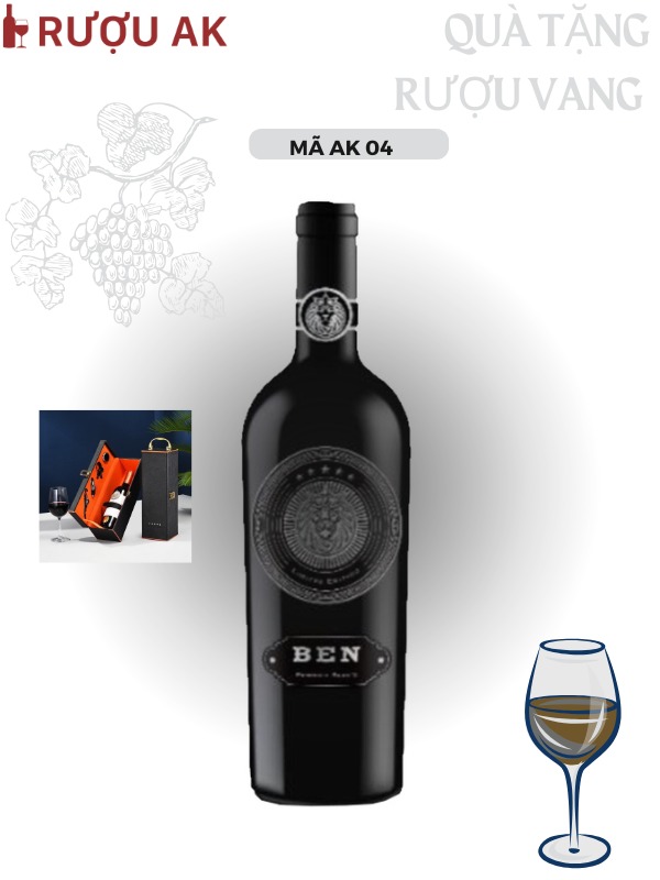 Quà tặng rượu vang AK 04