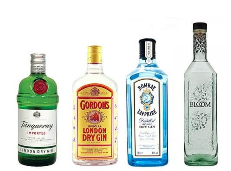 Gin nồng độ từ 37.5 cho đến 50%