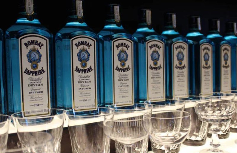 Rượu gin với đa dạng nồng độ cồn từ 37.5% đến hơn 55%