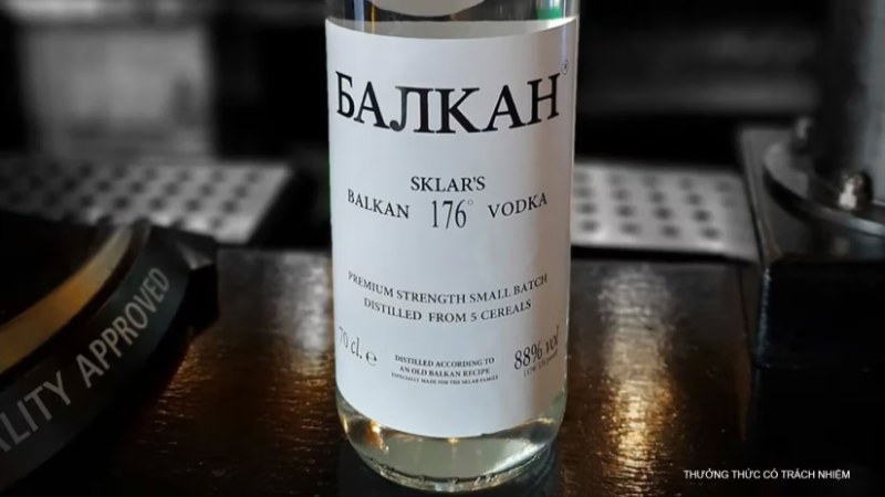 Balkan 176 là một trong những loại vodka mạnh nhất thế giới