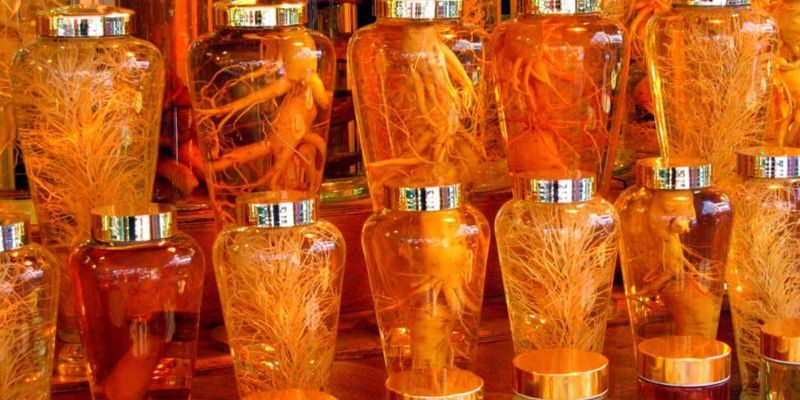 Giá của rượu dựa vào loại sâm, tuổi đời và phương pháp chế biến