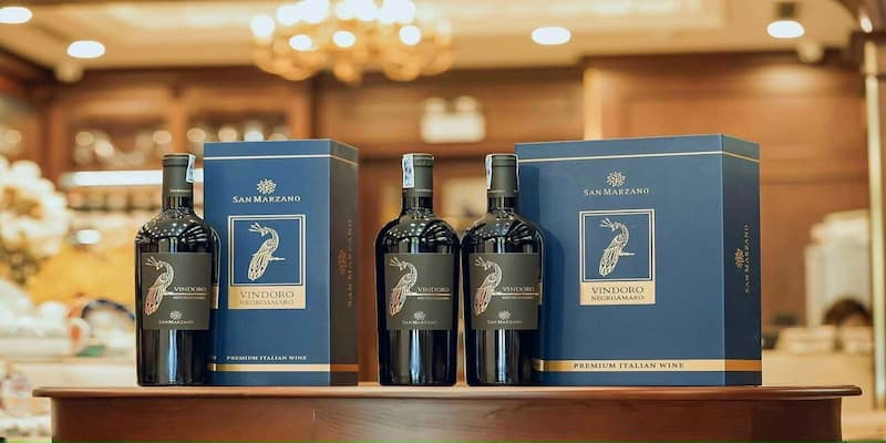 Rượu vang San Marzano Vindoro Negroamaro là một sự kết hợp tinh tế, hoàn hảo
