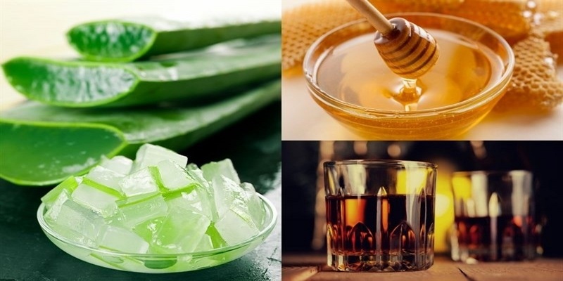 Làm mịn da an toàn bằng lô hội, rượu vang và mật ong